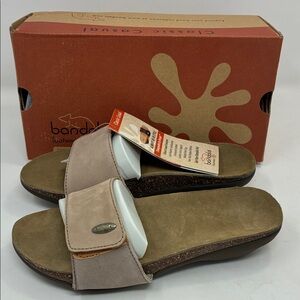 Size: 5 - Bandals Classic Casual Brown/Cork Slide Sandals